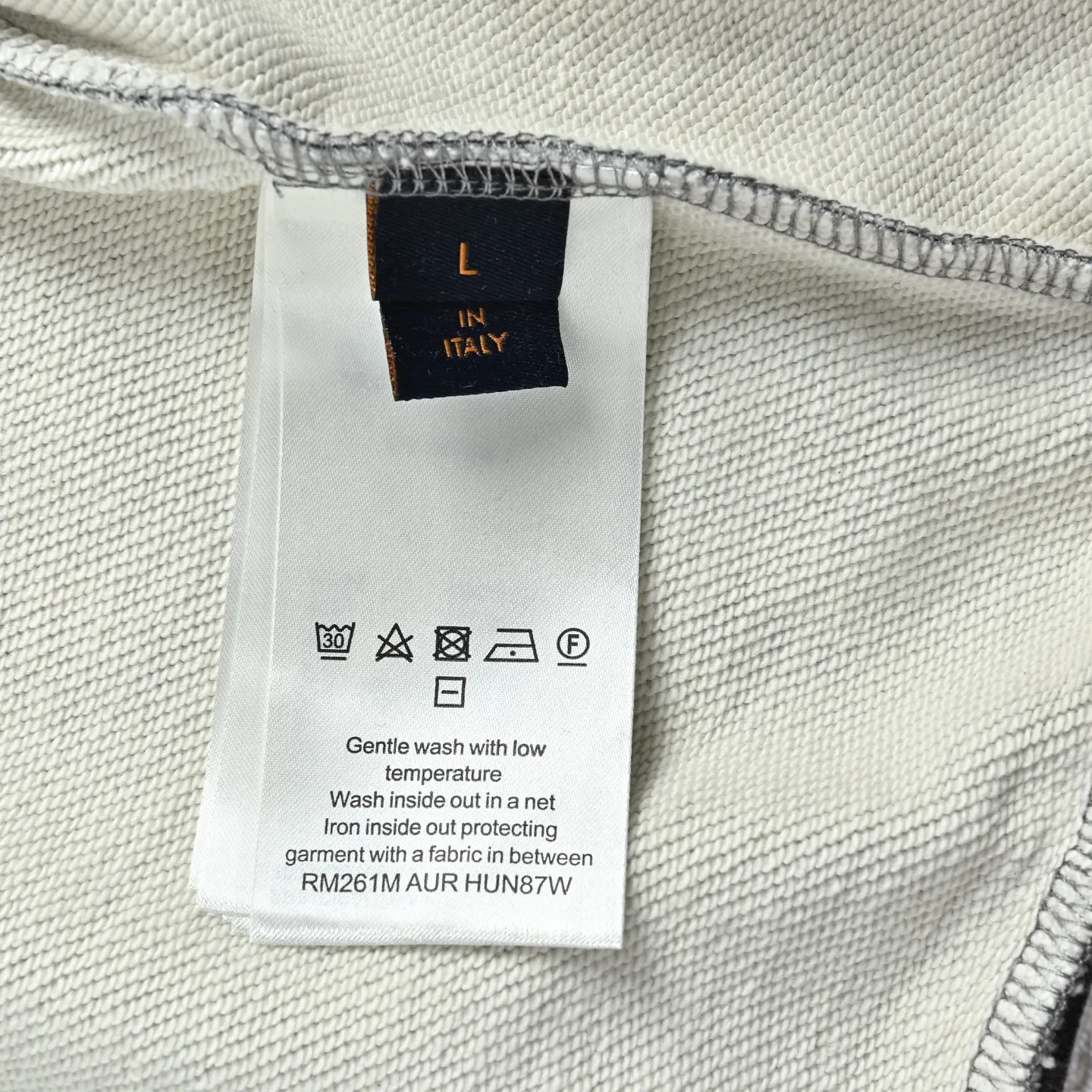 Louis Vuitton/Louis Vuitton Gray all-over reflective printed crew neck sweatshirt